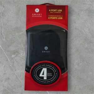$10 Add-On 🆕Smart 4-Port USB Charger-Black